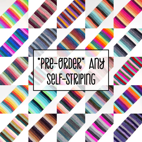 *Pre-order* Any Self-Striping Sock