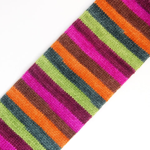 Self-Striping Sock - A Virgin Lit the Candle