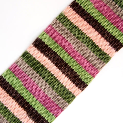 Self-Striping Sock - Moss My Heart
