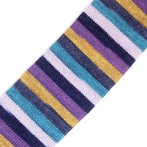 Self-Striping Sock - Purple Grain